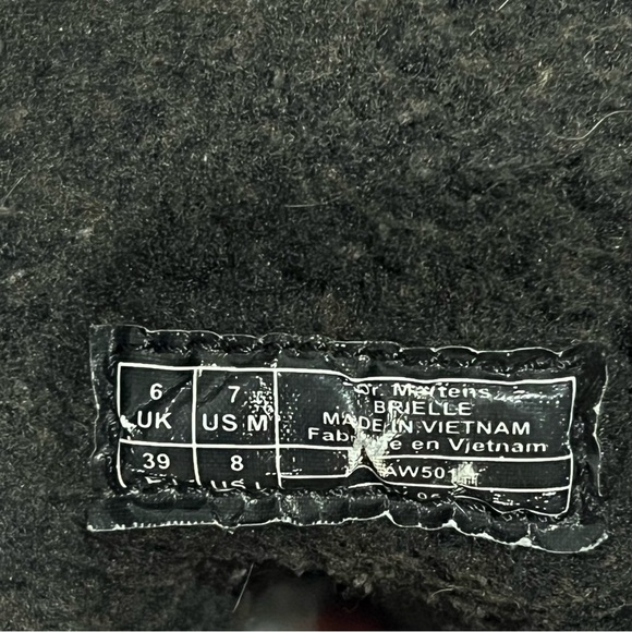 Dr. Martens Brielle Broadway ankle Boots,black, faux fur lining unisex 8L/7M - Picture 2 of 16